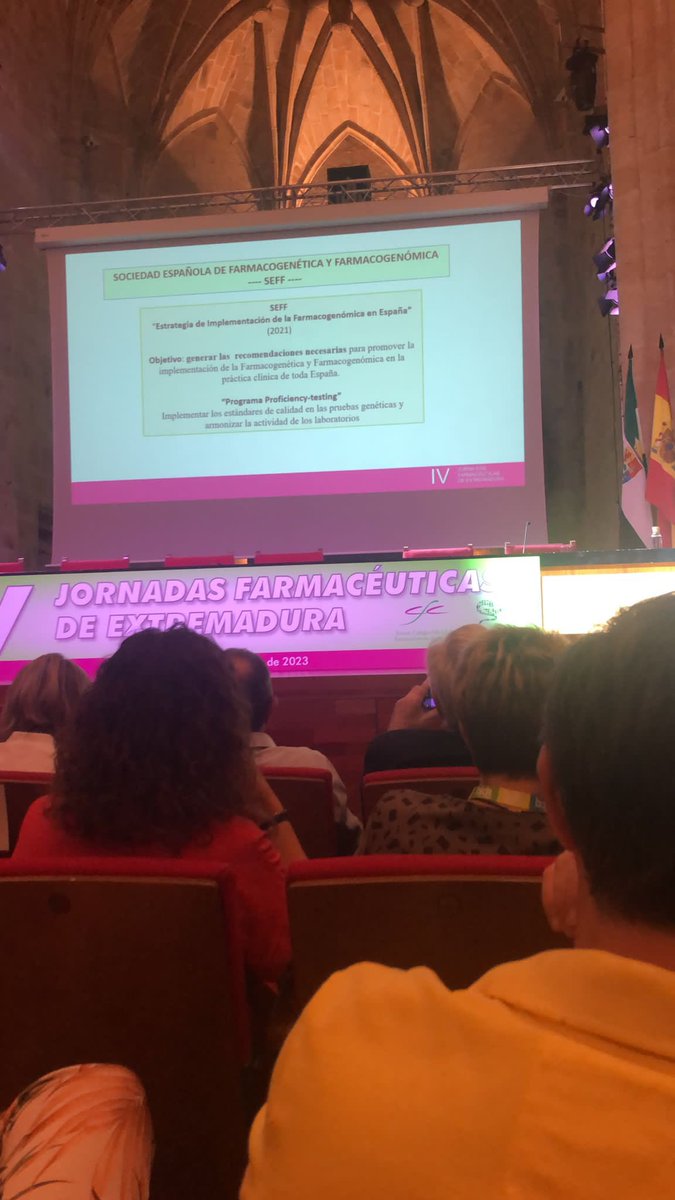 farmaceuticosdecaceres (@farmaceuticoscc) on Twitter photo Conferencia Inaugural: Farmacogenómica en la medicina personalizada, retos y limitaciones. Dª Maria Luisa Bernal Ruiz. Profesora Titular Farmacología y Fisiología. Universidad Zaragoza.<a href="/BadajozCof/">CofBadajoz</a> <a href="/Farmaceuticos_/">Consejo General Colegios Farmacéuticos</a> @SaludExtremadur <a href="/Junta_Ex/">Junta de Extremadura</a> Conferencia Inaugural: Farmacogenómica en la medicina personalizada, retos y limitaciones. Dª Maria Luisa Bernal Ruiz. Profesora Titular Farmacología y Fisiología. Universidad Zaragoza.<a href="/BadajozCof/">CofBadajoz</a> <a href="/Farmaceuticos_/">Consejo General Colegios Farmacéuticos</a> @SaludExtremadur <a href="/Junta_Ex/">Junta de Extremadura</a>