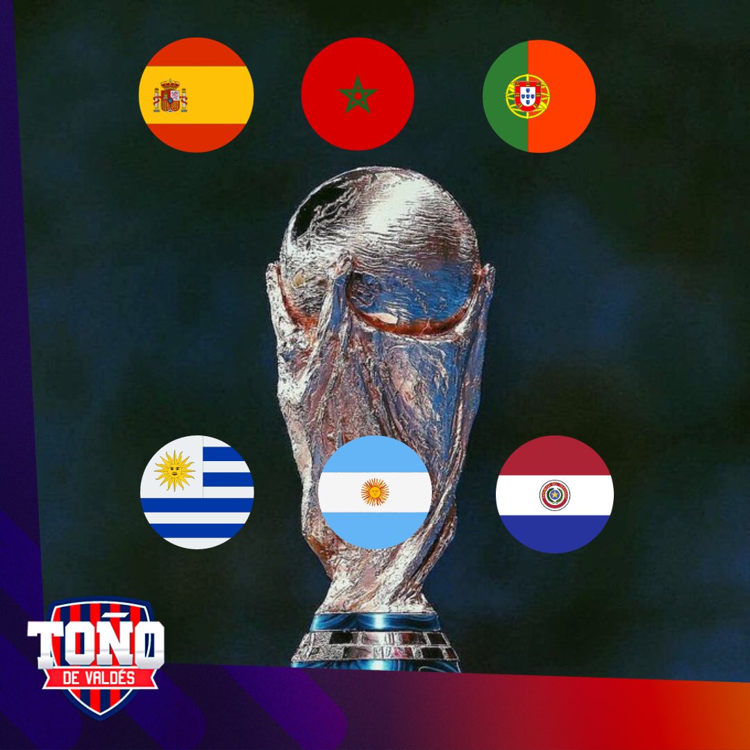 adevaldes's tweet photo. Histórico! ⚽️

Tendremos Copa del Mundo en 6 países para 2030.

Las sedes serán España, Marruecos y Portugal, mientras que los partidos inaugurales se jugarán en Argentina, Uruguay y Paraguay, para conmemorar el centenario. 👏🏻

El mundial iniciará en América  y se completará en Europa y África. 

Opiniones????