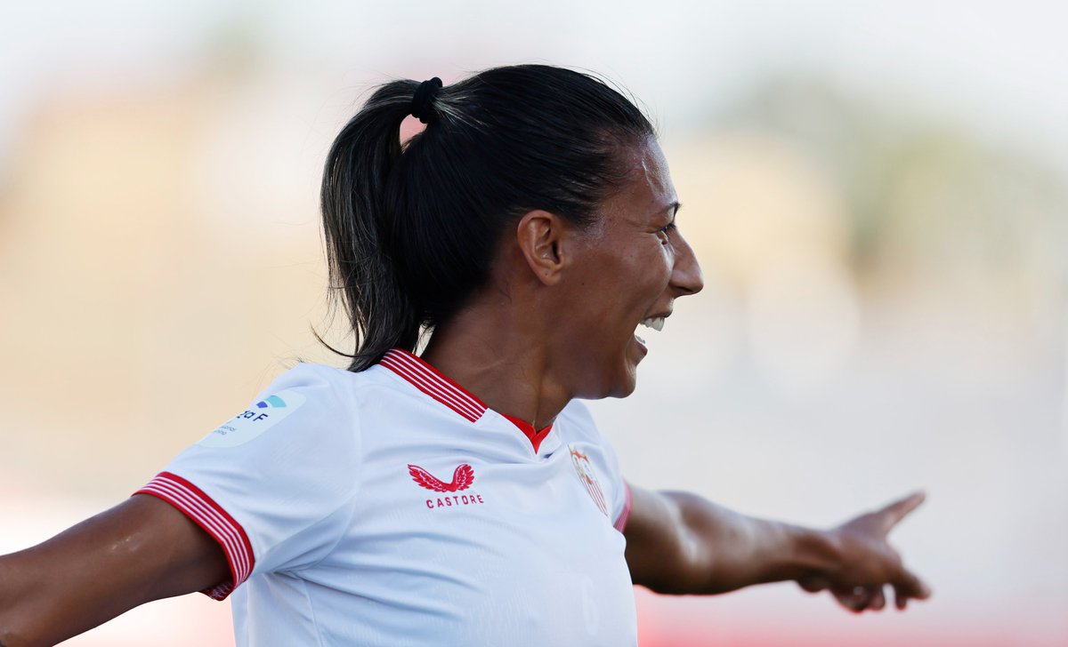 Estreno goleador de Pamela González en #LigaF tras 109 minutos disputados @gonzalezpame16 @SevillaFC_Fem #EmpiezaElJuego #LigaF #LigaDeCampeonas