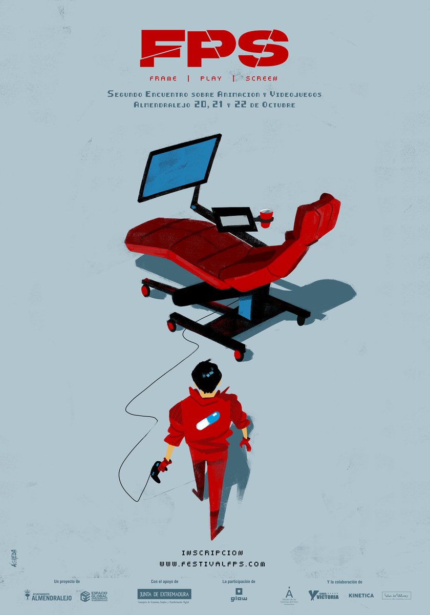Glow (@glowanimation) on Twitter photo Hoy se ha presentado el programa de la segunda edición del <a href="/FestivalFps/">Festival FPS</a> , que promete ser espectacular, como lo es el cartel de este año, diseñado por el gran <a href="/JLAgreda/">José Luis Ágreda</a>
No os lo perdáis,ya abiertas las acreditaciones en la web del festival
#animacion #videojuegos #almendralejo Hoy se ha presentado el programa de la segunda edición del <a href="/FestivalFps/">Festival FPS</a> , que promete ser espectacular, como lo es el cartel de este año, diseñado por el gran <a href="/JLAgreda/">José Luis Ágreda</a>
No os lo perdáis,ya abiertas las acreditaciones en la web del festival
#animacion #videojuegos #almendralejo