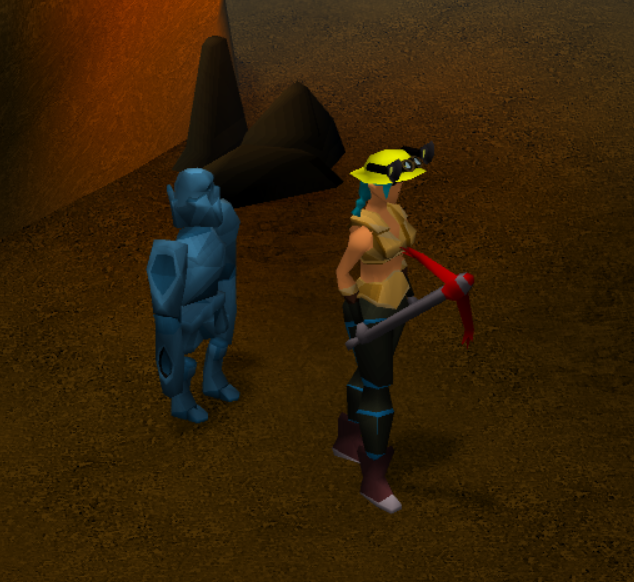 made a new friend while mining yesterday :) #osrs