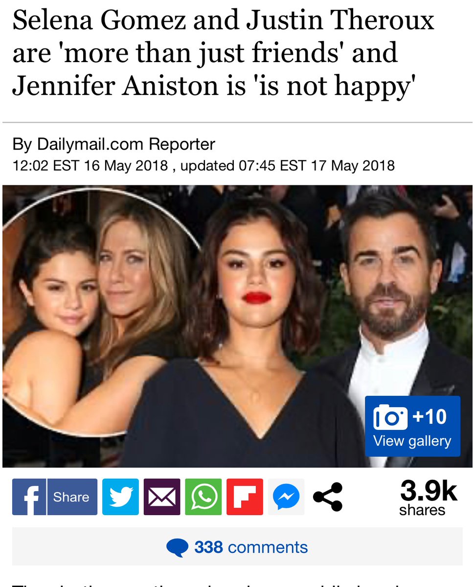 Remember when crackhead Selena’s nasty cheeks were clapped by #JustinTheroux and she creeped him out by calling him by a married man’s name. 🤯🤪🤪🤪

She sounds just like her selenators who stalk the Biebers with their delusions still in 2023.
