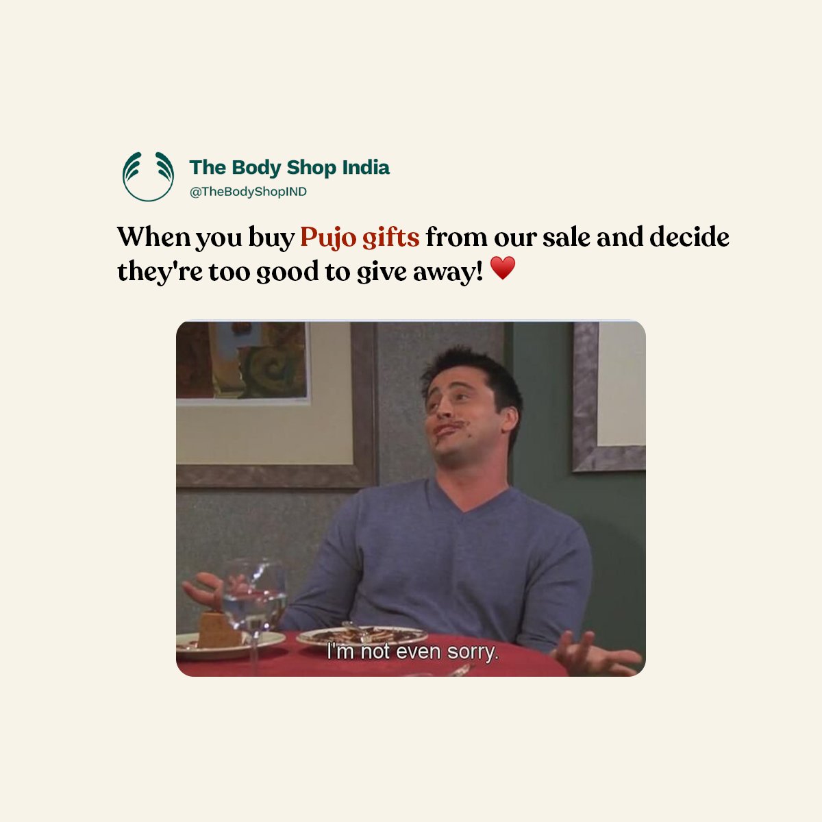 TheBodyShopIND's tweet image. Gifts so good, you want to keep them from everyone!😎✨
This Pujo season, recharge and rejuvenate with gifts that allow you to indulge in some self-love.​🥰
Visit: bit.ly/TW_SHOPNOW

#Makeup #MakeupLaunch #NewRange #Gifts #Pujo #GiftingIdeas #GiftingSeason #GiftRange