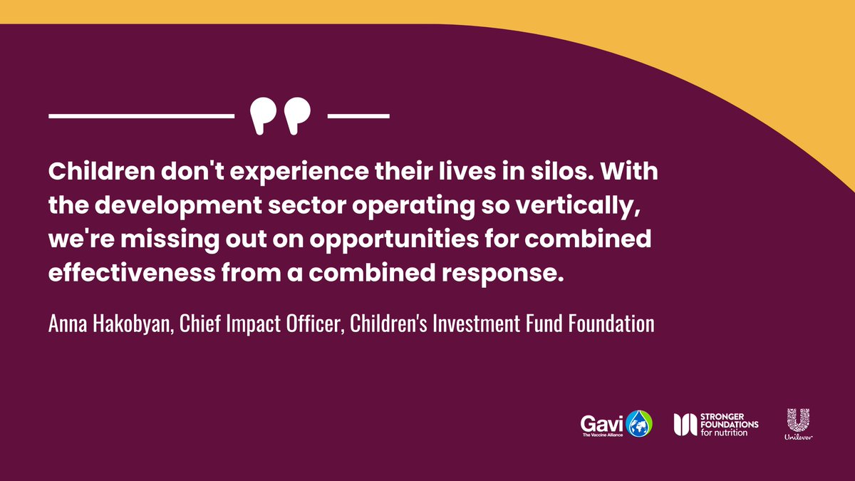 SF4Nutrition's tweet photo. Nutrition and immunization are two sides of the same coin for children’s health.

At #UNGA78, we discussed how to break the silos and integrate solutions for every child.

Thanks to @Gavi, @Unilever and other partners for joining this important discussion.

#StrongerWorld https://t.co/w64UYv5M4c