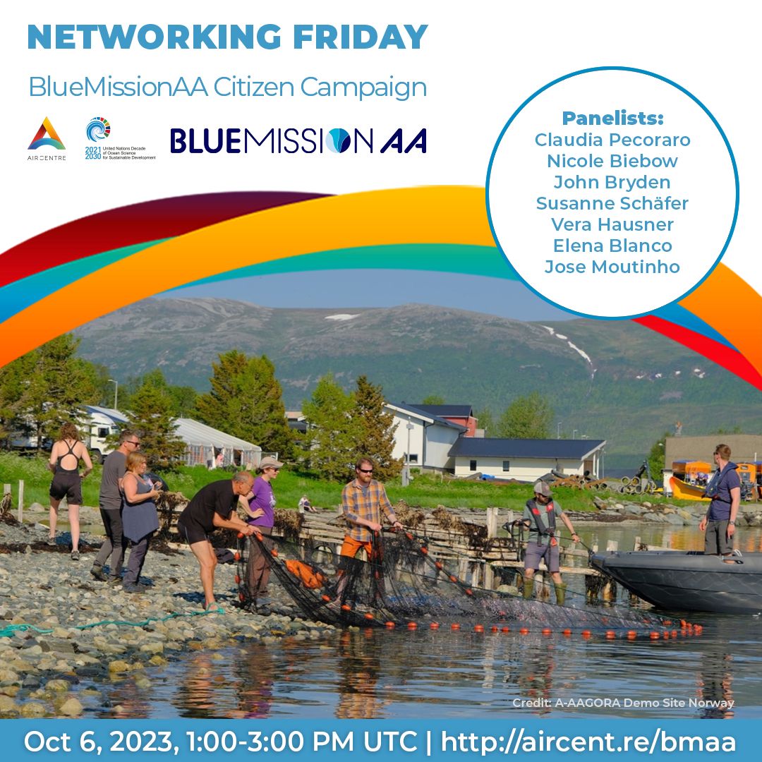 FRCTAzores's tweet image. 📢Join the next @AIRCentre_org #netfridays as @bluemissionaa launches its Citizen Campaign!

The campaign will showcase innovative marine restoration solutions across the Atlantic and the Arctic that impact European citizens&apos; well-being 🇪🇺🌍

Register: aircent.re/bmaa