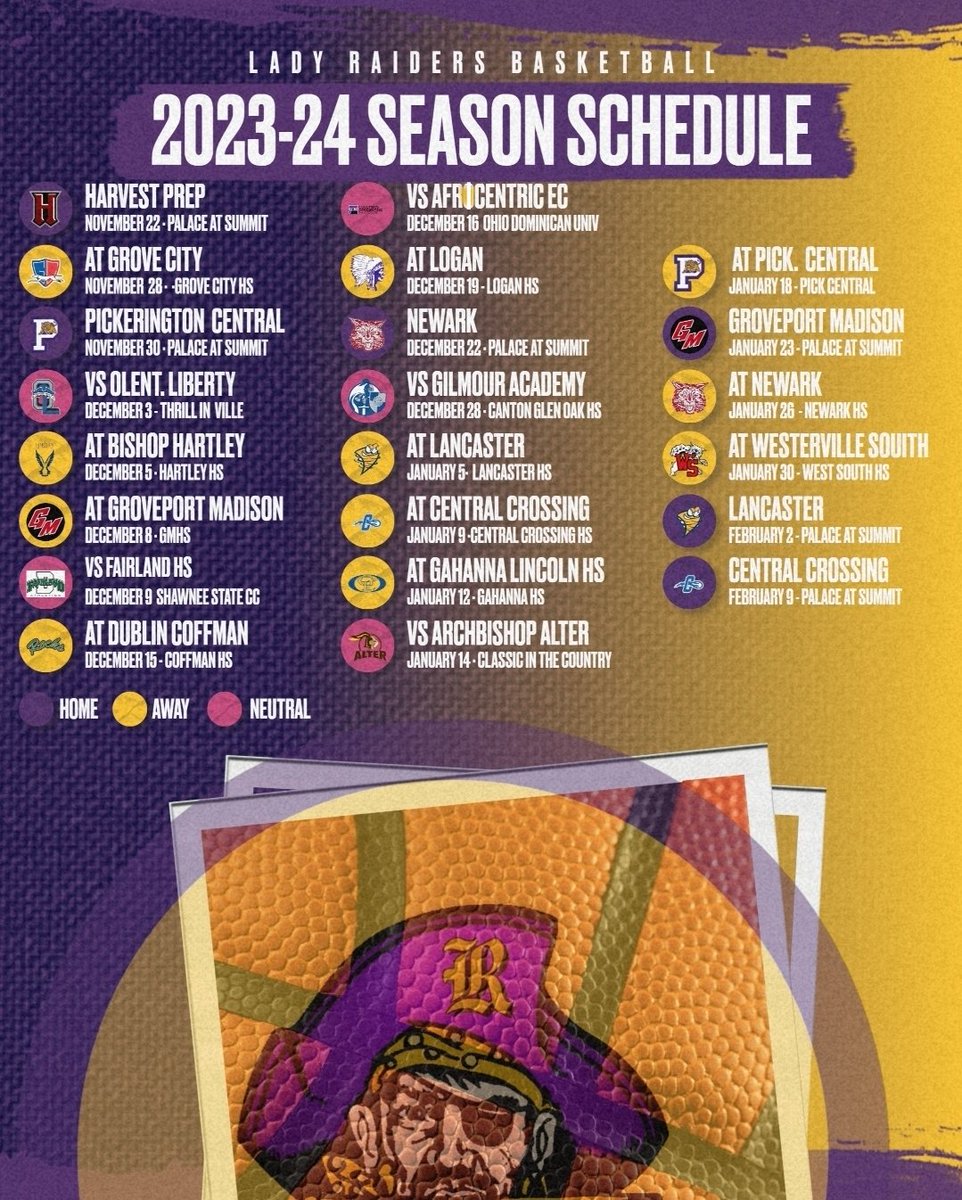 The Official Lady Raiders Schedule! #RaiderUp