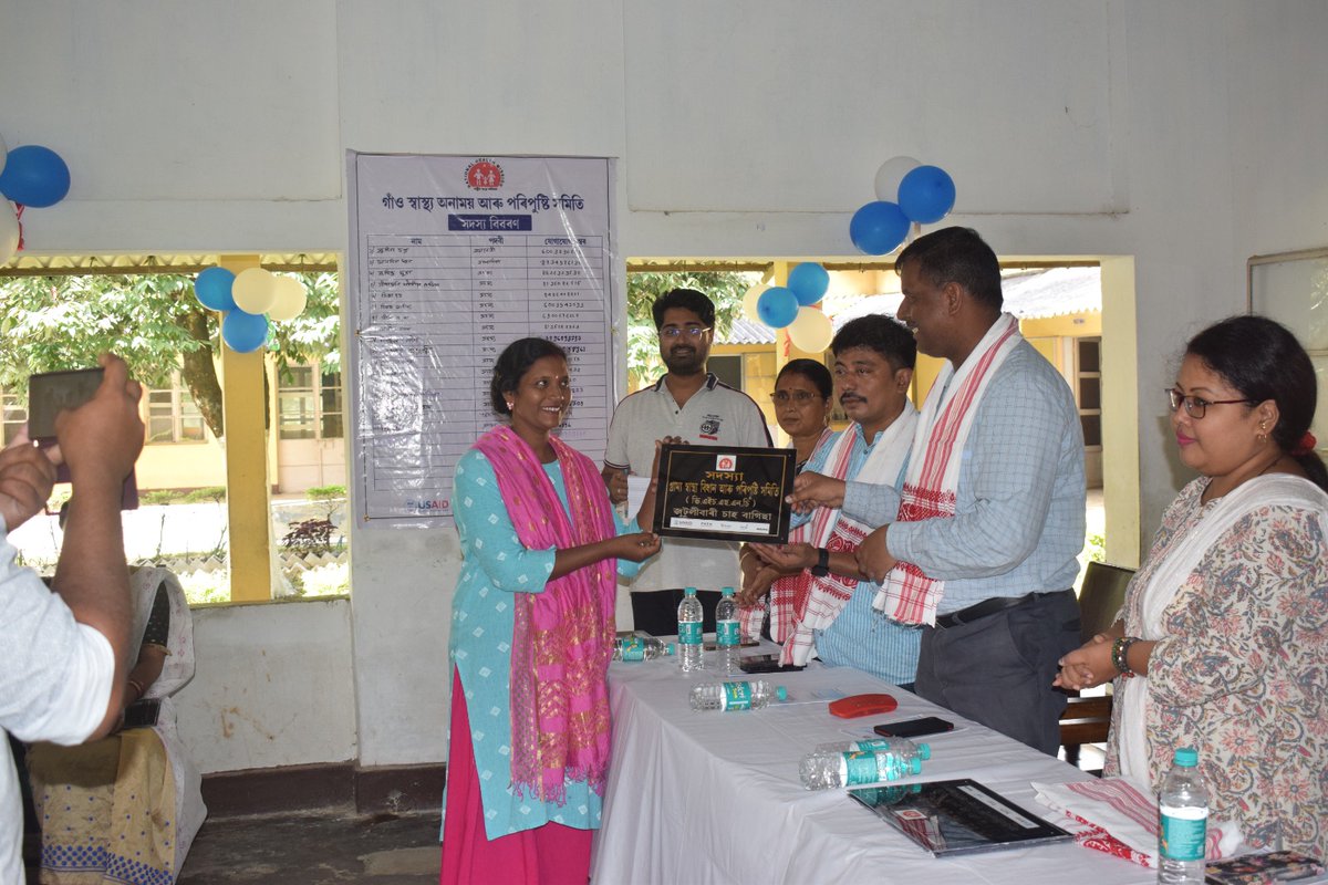 NHMDibrugarh's tweet photo. Celebration &amp; Recognition  of Model Village Health Sanitation and Nutrition Committee at Jutlibari tea garden hospital, under Tengakhat BPHC,Dibrugarh held today in presence of 
Hon'ble MLA, Duliajan -Mr. Terosh Gowalla
 @terosh3
@PATHFoundation
@USAID @PiramalS @nhm_assam https://t.co/AuFURJptJU