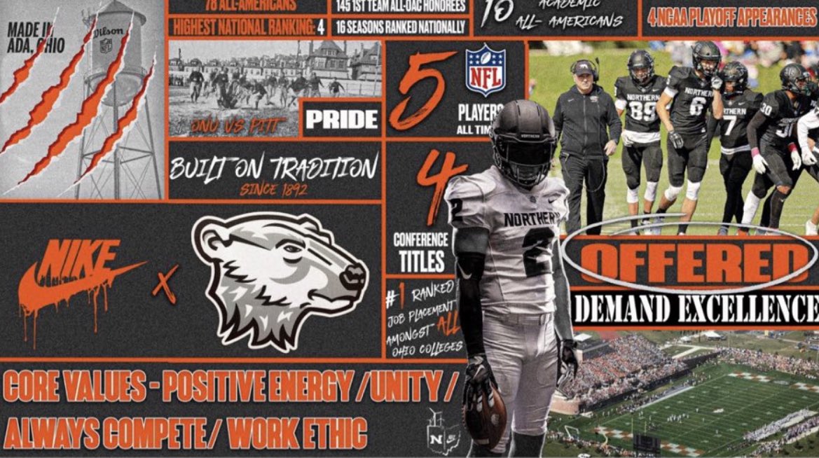 Blessed to receive my first offer from Ohio Northern! <a href="/CoachBriggs6/">Corey Briggs</a> <a href="/Coach_Mukes/">Roosevelt (Rosey) Mukes, Jr</a>