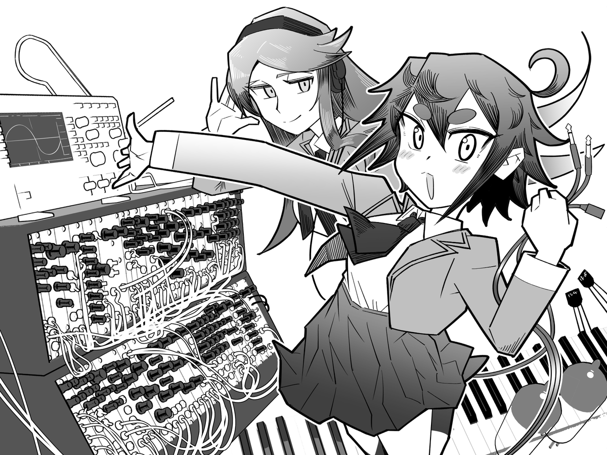 11/20にオープンするWEBコミックサイト「ミュージック・コミックス」で漫画連載する予定です。
「デキアイ」という電子楽器漫画を描くのでよろしく~。
電子楽器の歴史をなぞりつつ主人公が奮闘する部活モノです。応援してね!
https://t.co/XnGgIxE80M