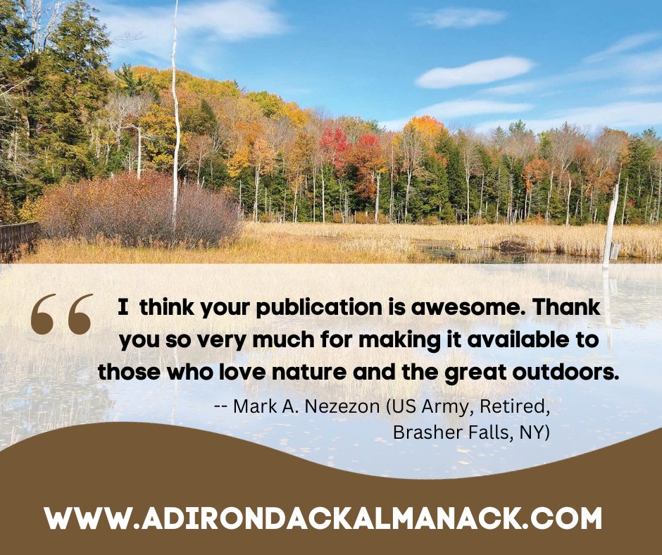 Find out why we're "awesome"!
Keep up with our daily updates on our website: adirondackalmanack.com