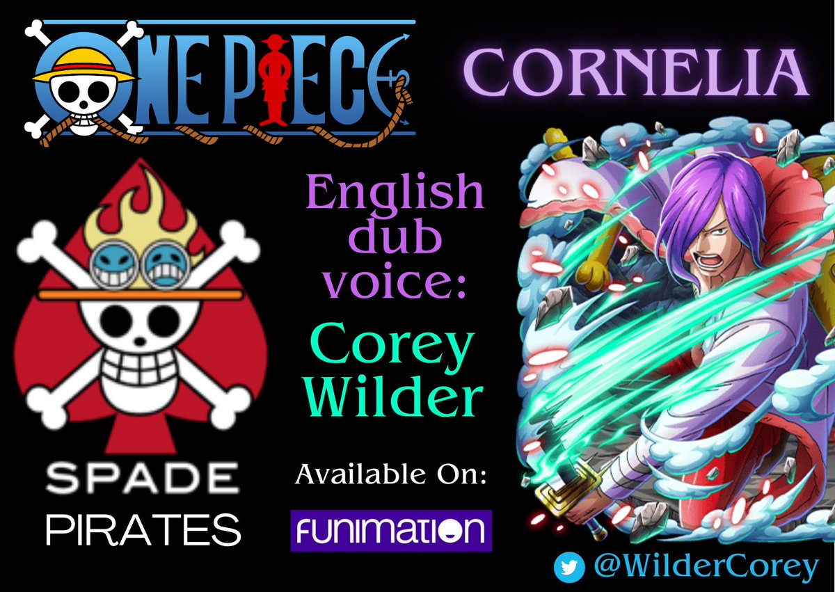 🏴‍☠️Role Announcement🏴‍☠️ The weight is off my shoulders 😭! I'm so excited to announce that you can hear me as the Spade Pirate Crewmate Cornelia in episode 1013 of #ONEPIECE!! I can't thank @EmilyJFajardo enough for letting me have a role in this massive wacky world 💗🔥🥹