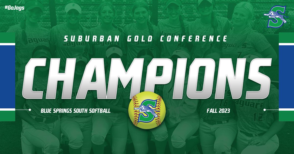 Congratulations to the Jaguar softball team on winning the KC Suburban Gold Conference Championship!

The Jaguars beat Blue Springs 11-1 at home on Tuesday afternoon to secure the season championship. <a href="/BSSJagsSoftball/">🥎 Jags Softball 🥎</a>