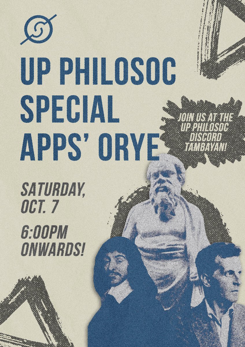 UPPhiloSoc's tweet photo. Do you want to join our org but missed our first Apps Orye? Don’t worry! We will be having a Special Apps Orientation this coming Saturday, October 7, at 6 pm. 

You can answer this form if you are interested:

https://t.co/YiJZlqalJF

#UnityAmidstDiversity
#UPPhiloSoc https://t.co/ZoFa4WAj9Q