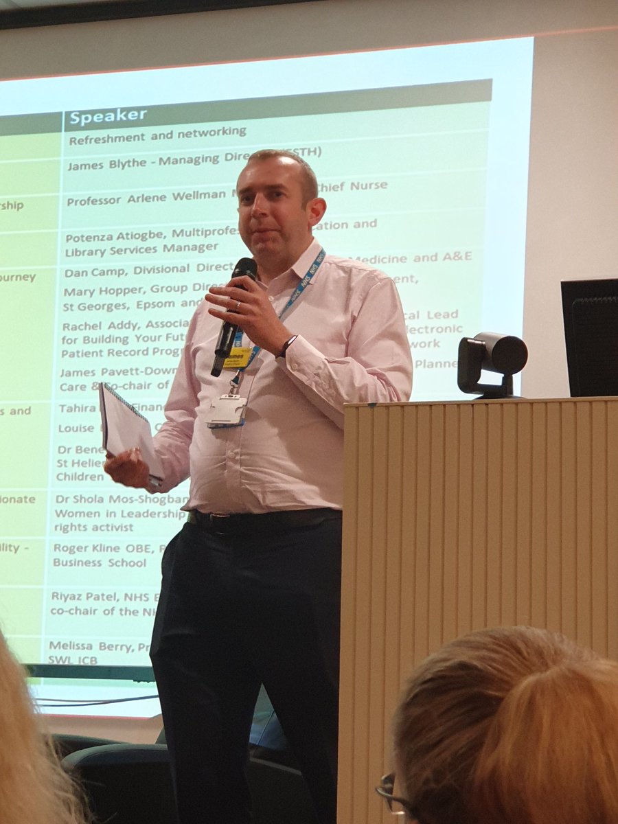 ReaddyUK's tweet image. Our MD @JamesBlytheNHS kicking off the @epsom_sthelier WRES conference.