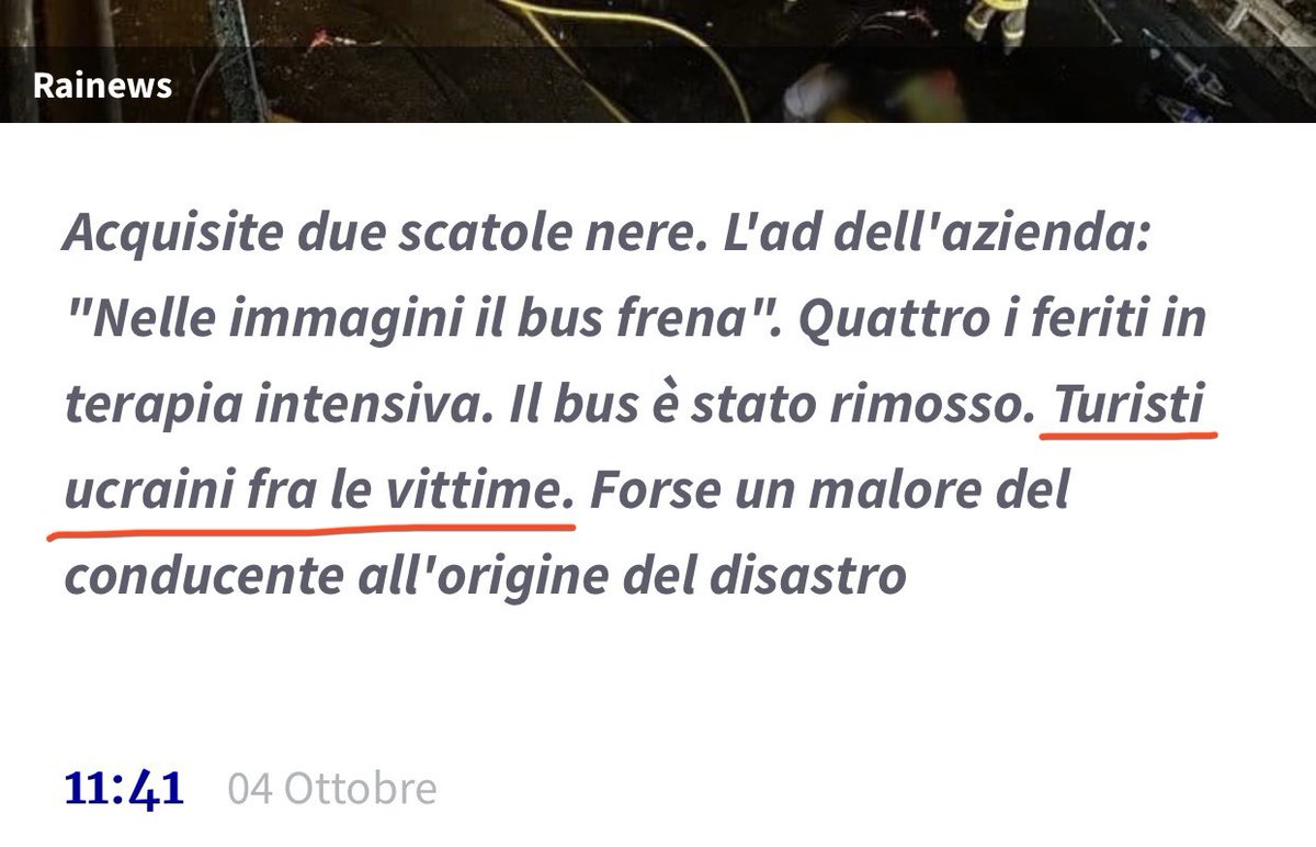 isabel_ve_'s tweet image. Ma l’utilità di sottolineare che ci sono ucraini fra le vittime potete spiegarmela? 
Sono morti anche italiani, tedeschi, francesi, croati e spagnoli. 
Cos’è, hanno meno importanza? 

#mestre #pullmann