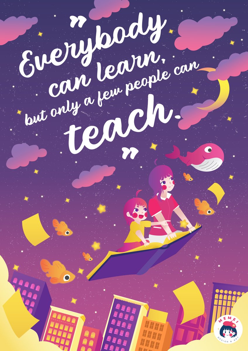 memeiarts_'s tweet photo. Honoring Teachers' Day with a poster made for a class requirement. Happy Teachers' Day to every teacher in the world🥰

Well, that kind of reminds me, I started teaching students a month ago. I guess, Happy Teacher's Day to me as well?

#artph #happyteachersday #ArtistOnTwitter https://t.co/cHuqkXCBxi