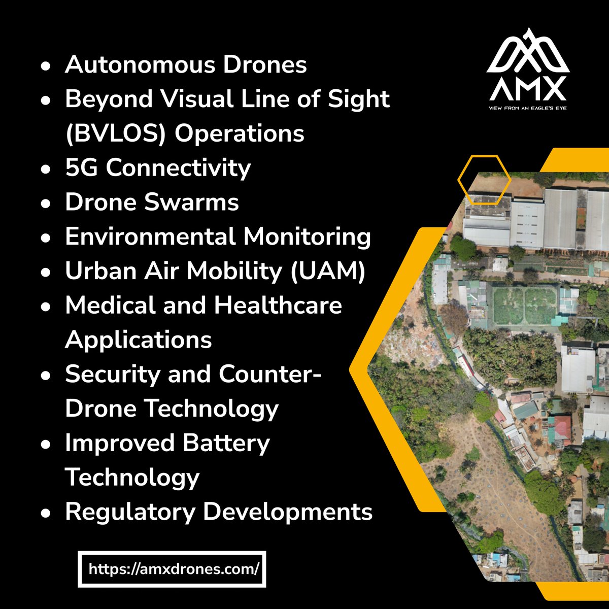 AmxDrones's tweet photo. "🚁 Soaring into the Future: Explore the Hottest Trends in Drone Technology! 🌟 From autonomous flight to 5G connectivity, the sky is no longer the limit". 🌐✨

#dronetechtrends #innovationunleashed #dronesoftomorrow #amxdrones #innovations #dronetechnology #Sustainability https://t.co/06M93v5nQo