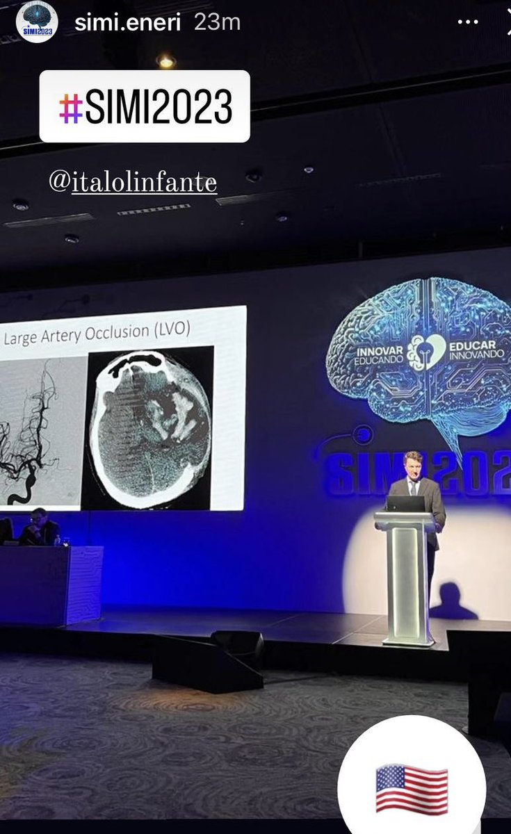 Thank you for inviting me to talk about #stroke #simi2023 @eneri_neuro @ENERI_BSAS #stroke @BaptistHealthSF @BHAcademics @svinsociety @danielebanfi83