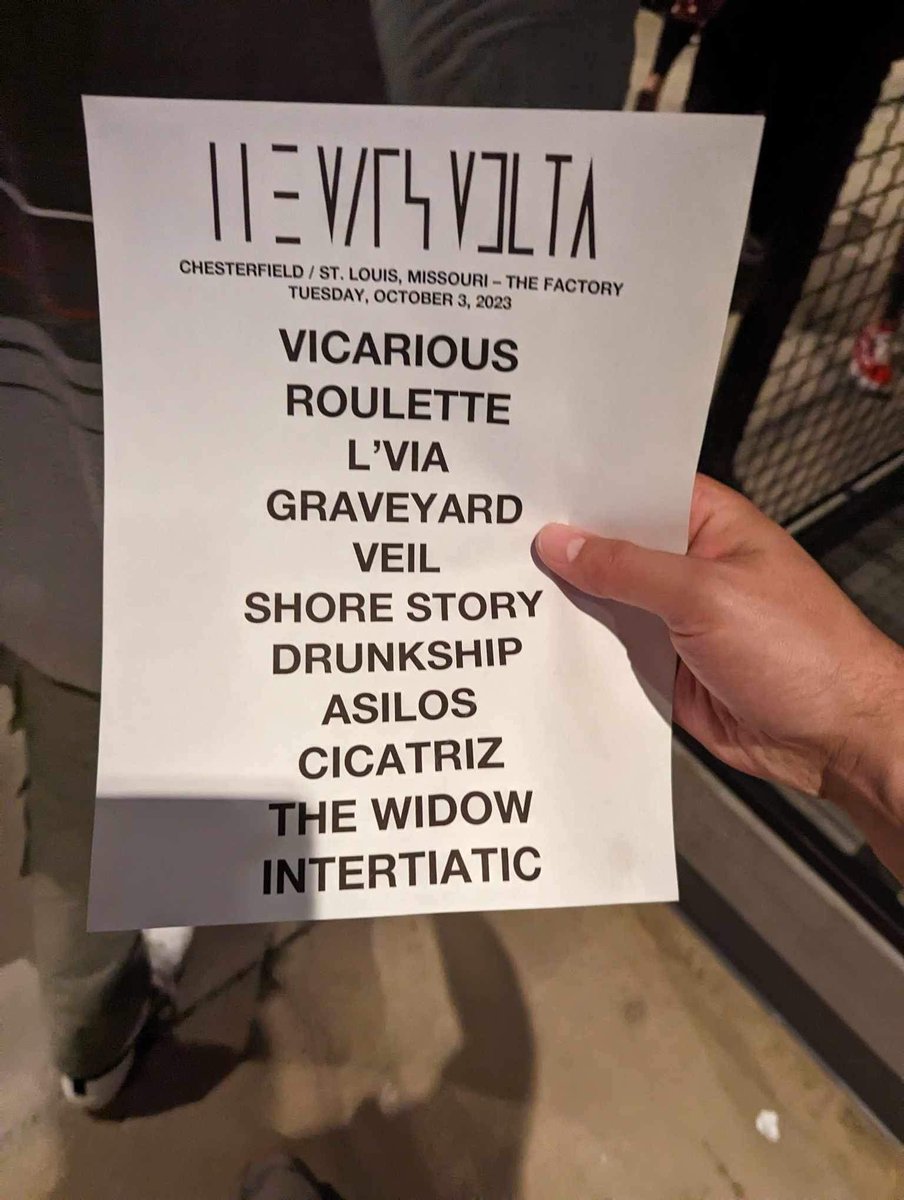 TheMarbleShrine's tweet photo. Last night’s setlist in St Louis: https://t.co/RITKnef4Kg