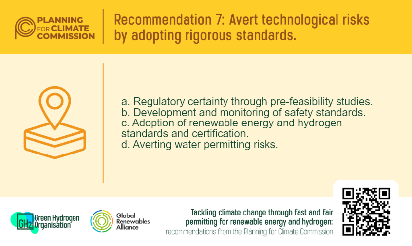 gh2org's tweet image. 📢 &amp;lt;7/9&amp;gt; ⚡Series 7: When technology is new &amp;amp; industry standards are forming, there's a risk in permitting. 
Secure your investments! 📈 Pre-feasibility studies, safety standards, hydrogen certifications, and tackle water permitting risks. #fastandfair #planningforclimate