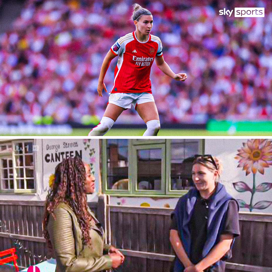 Arsenal player to St Albans local on Lorraine 😂