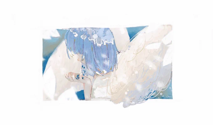 #天使の日だいぶ前の過去絵も含めて໒꒱リメイクや天使モチーフの新しいイラストも描きたいな 