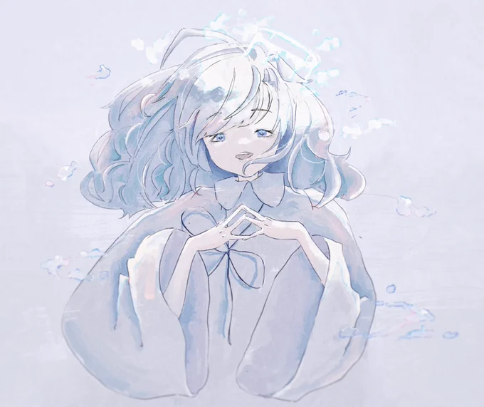#天使の日だいぶ前の過去絵も含めて໒꒱リメイクや天使モチーフの新しいイラストも描きたいな 