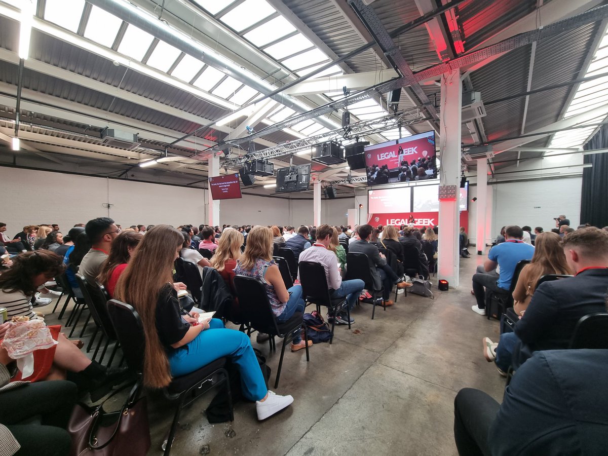 AlexGaltieri's tweet photo. excellent to have been able to pop in @wearelegalgeek - packed as usual! #legalgeek https://t.co/fyrrzqfBAl