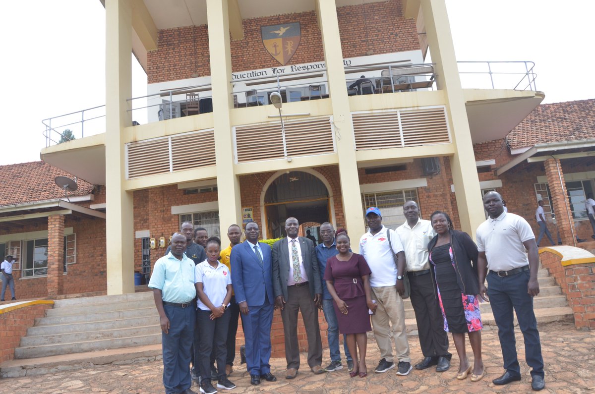 USSSAOnline's tweet photo. Officials from @Educ_SportsUg and @USSSAOnline embarked on an Inspection of schools that bid to host the @FEASSSA1 and National Secondary School games for the year 2024. On the eastern route, the team Led by Hajj Kiteezaala has been to Namilyango College. https://t.co/L02TE6wR4u