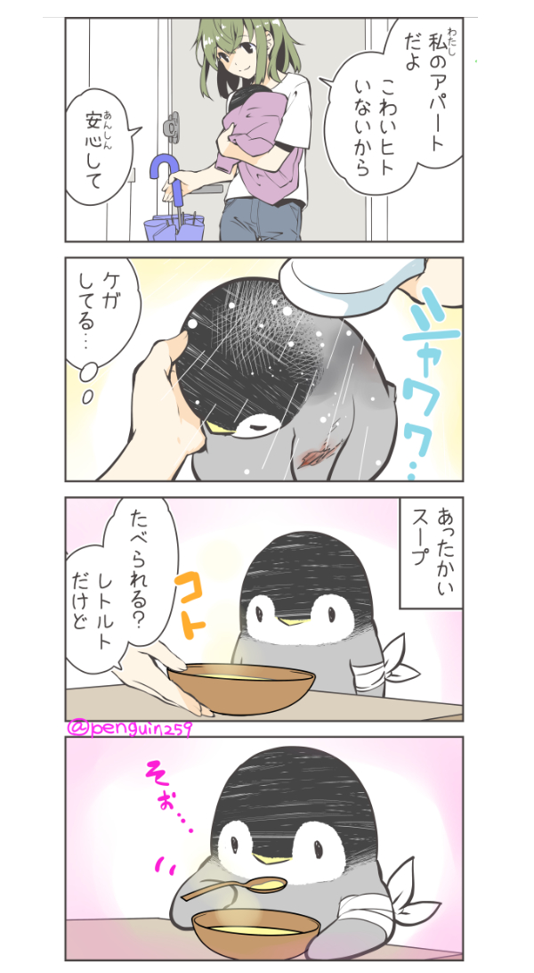 汚れたペンギンを拾った話(2/3)  #漫画が読めるハッシュタグ