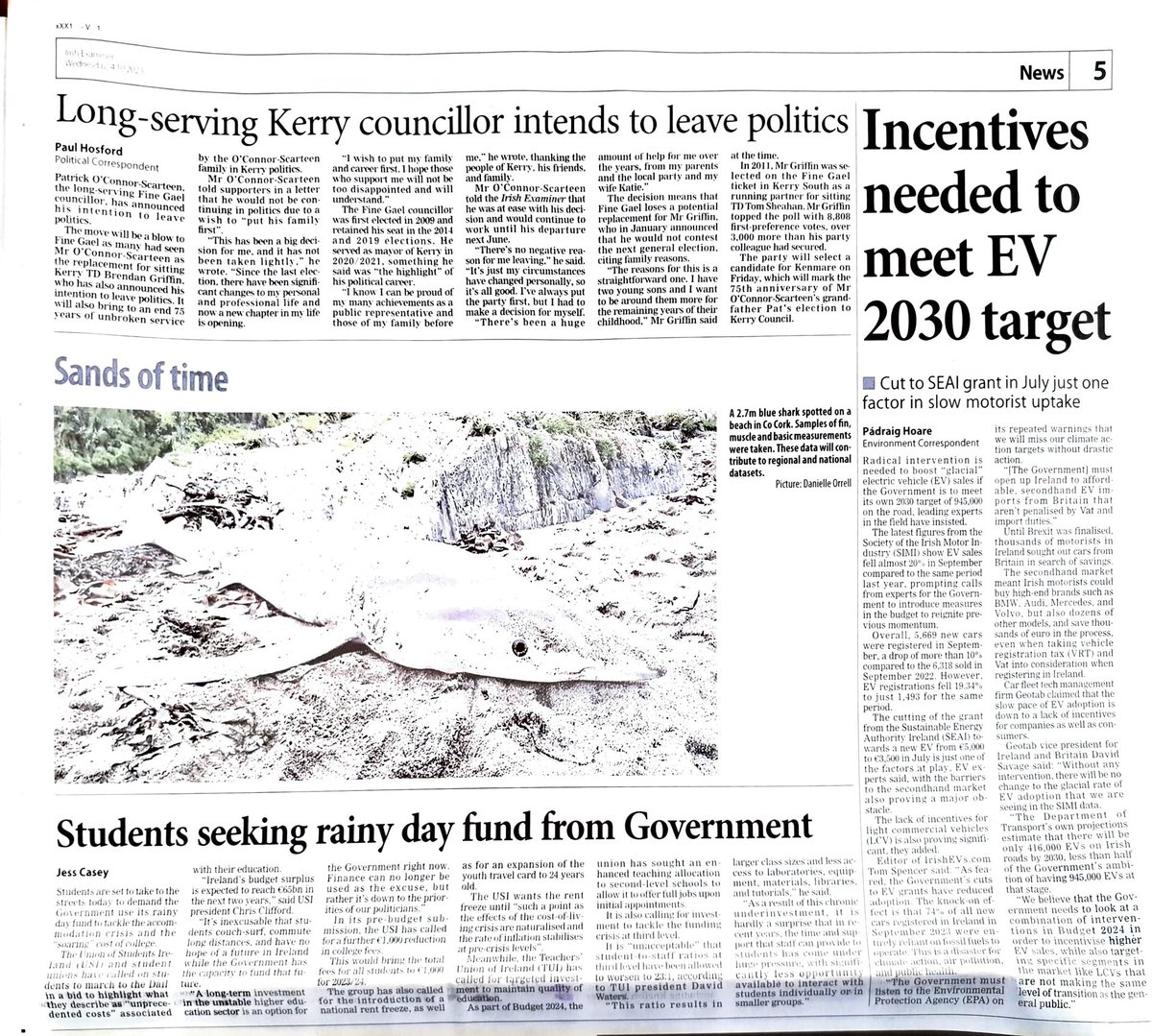 IrishEVs's tweet image. Check out Page 5 of today&apos;s Irish Examiner to see our comments on why the Irish Government needs to remove obstacles to affordable second-hand EV imports from the UK

Failing to do so is only worsening energy poverty, air pollution &amp;amp; our chances of hitting vital climate targets