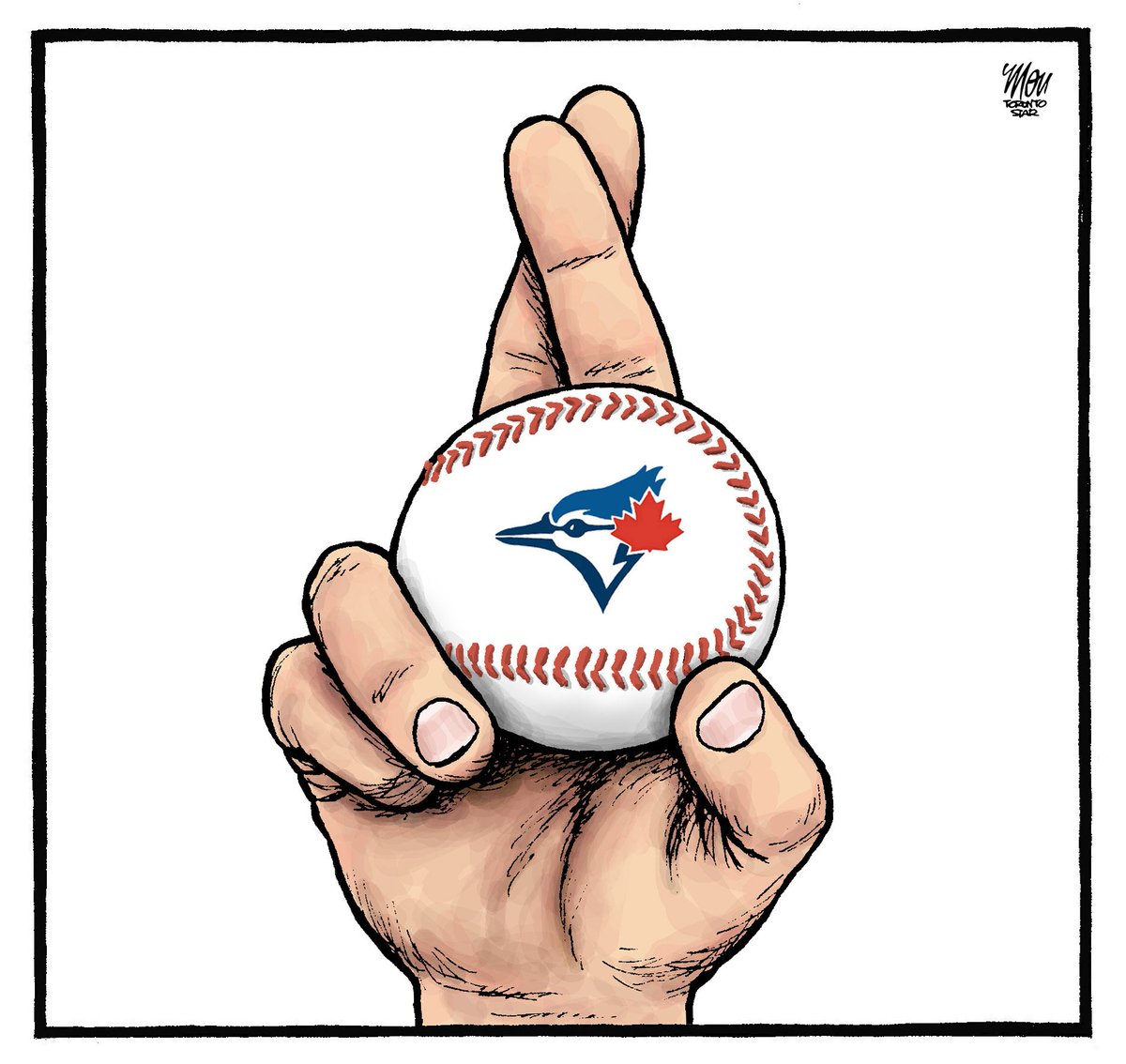 Please enjoy my #BlueJays cartoon in today's <a href="/TorontoStar/">Toronto Star</a>