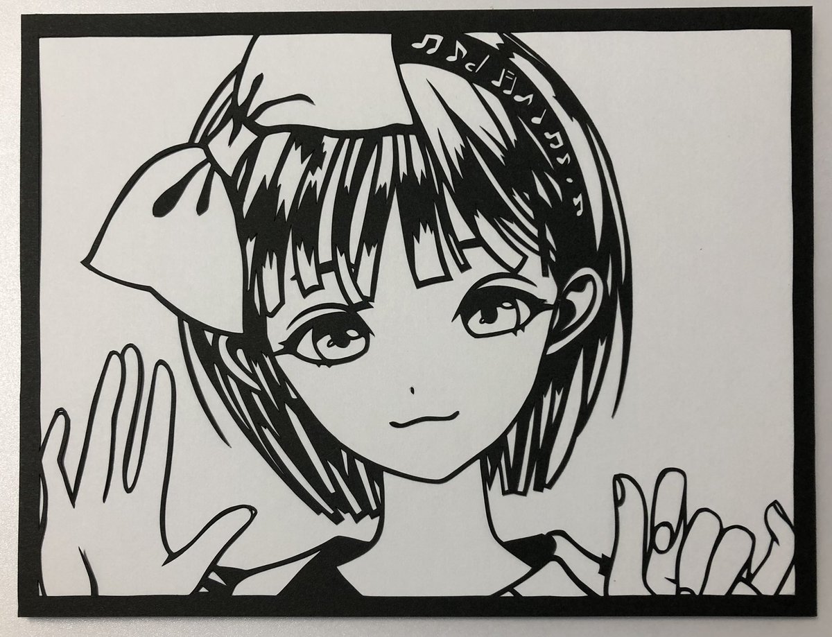 静岡浜松ご当地Vtuber、調月音葉さん。

#調月音葉
#調月音葉二周年
#おとはっぴーアート
#切り絵 