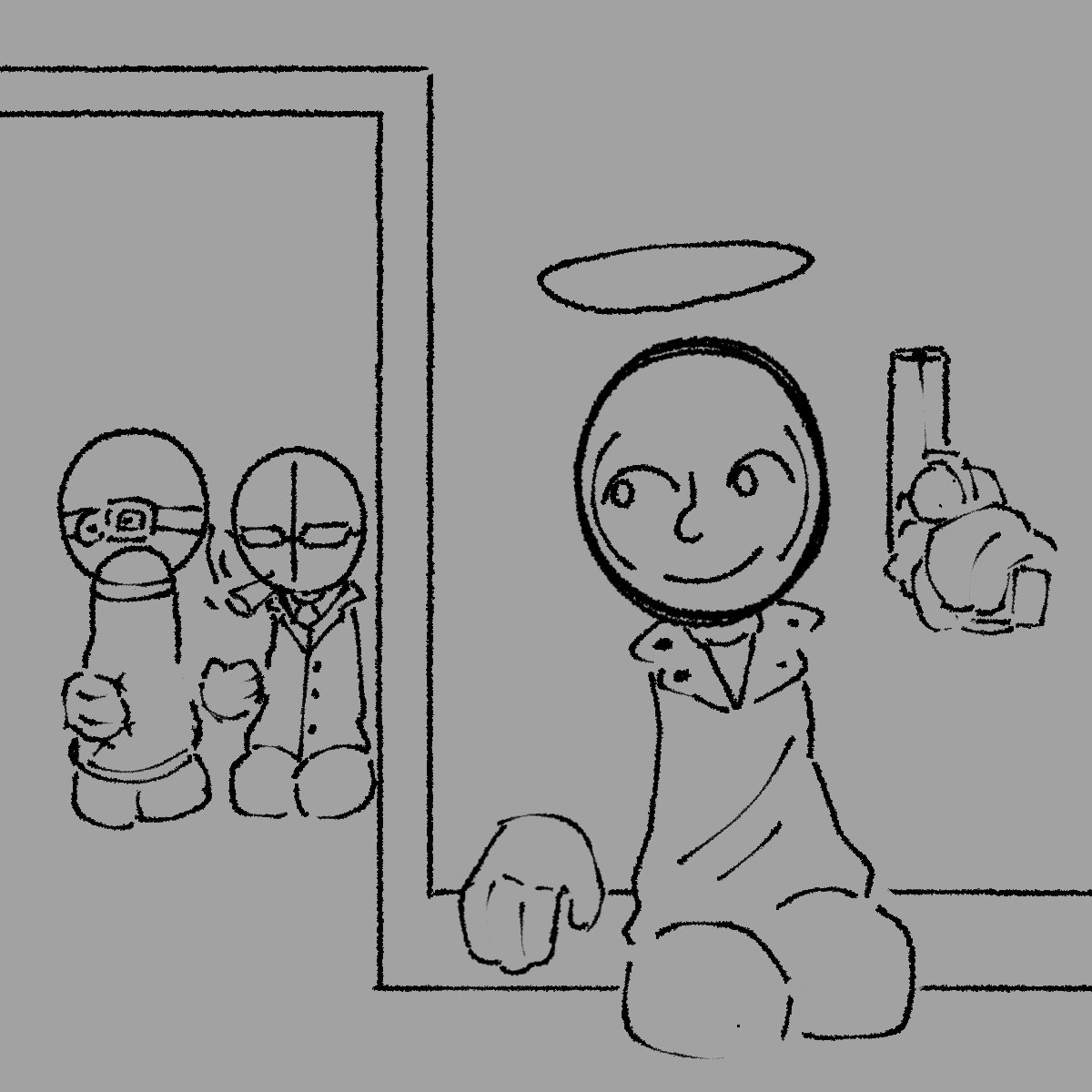 It was funny to me and I made a small random doodle XD 
#MadnessProjectNexus