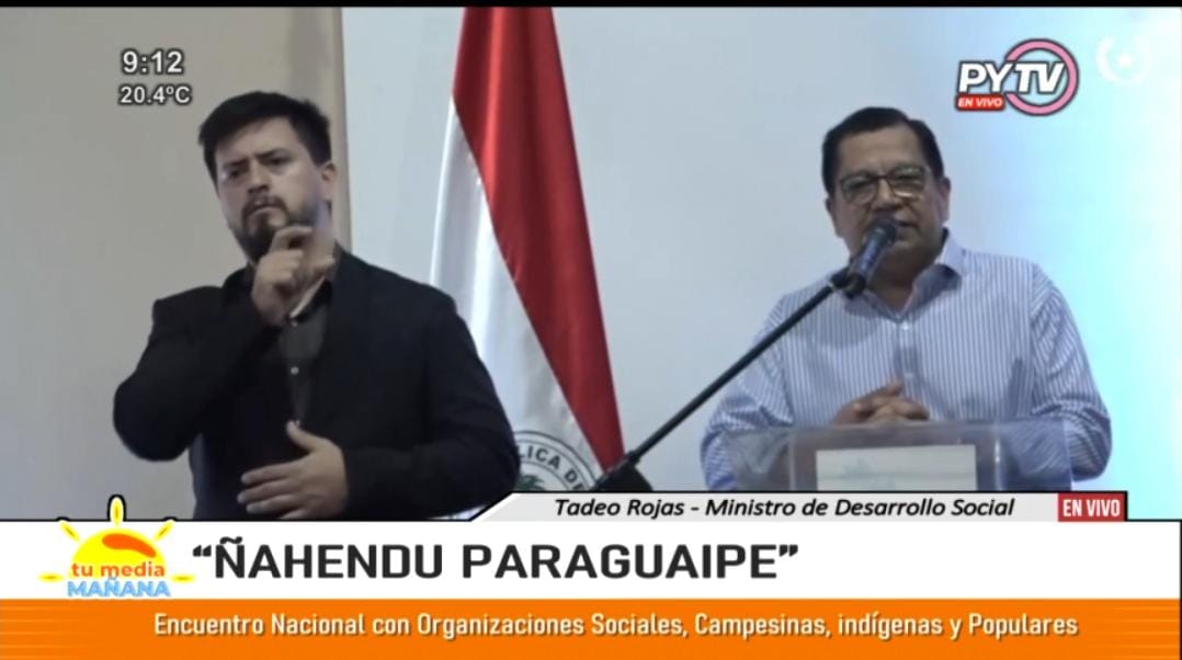 "Nahendu Paraguaipe" "Nos encontramos en la tercera fase"  ministro del <a href="/MDSParaguay/">Ministerio de Desarrollo Social</a> <a href="/tadeorojasm/">Miguel Tadeo Rojas Meza</a>