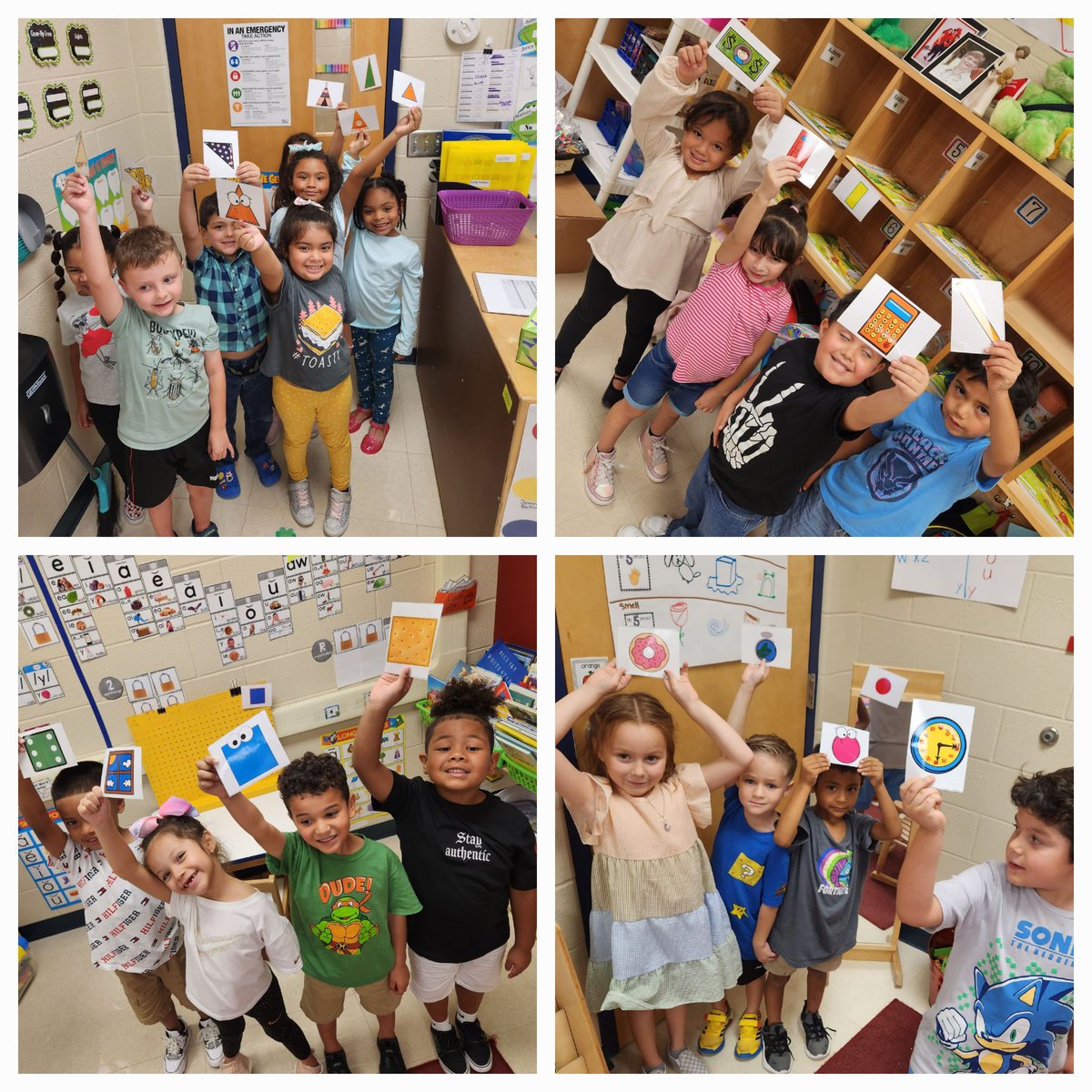 AshGirardTeach's tweet photo. Yesterday we played a game of 4 corners to show that we are now shape experts! @NISDMurnin #minimathematicians #learningisfun #littlelearners https://t.co/EyKBvUwNx7