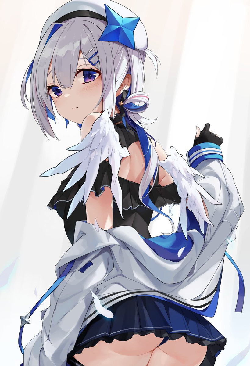 天音かなた ,天音かなた(お仕事衣装) 「#天使の日 」|家具屋（KAGUYA）のイラスト