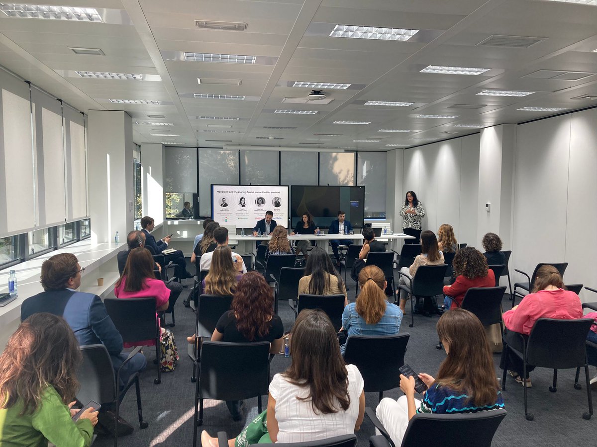 👥 Desde <a href="/Foretica/">Forética</a> hemos estado hoy presentes en el encuentro organizado por Business for Societal Impact (<a href="/B4SI_Global/">Business for Societal Impact</a>) y que ha tenido lugar en <a href="/Ferrovial/">Ferrovial</a>, centrado en las estrategias de medición de impacto social y cómo generar impacto positivo.