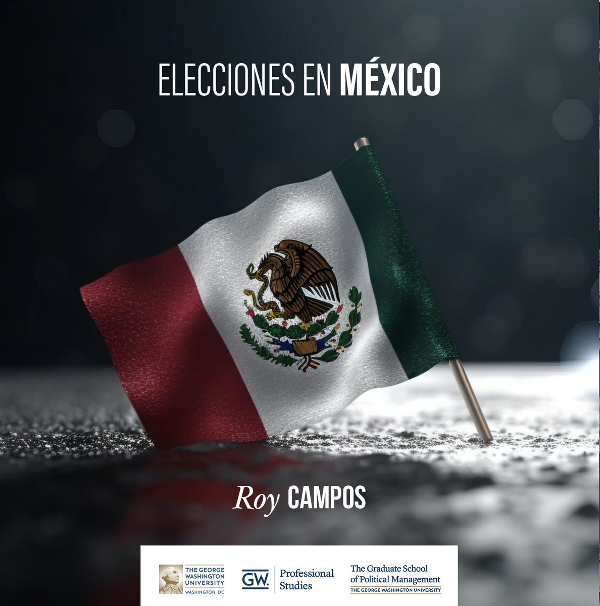 Participa de la conferencia de Roy Campos sobre las elecciones en México, que dictará en nuestro seminario de Estrategias de Campañas que se realizará el 3 y 4 de noviembre.  

Para más información sobre temas, los expositores y para inscribirte: tinyurl.com/3zjn79s9