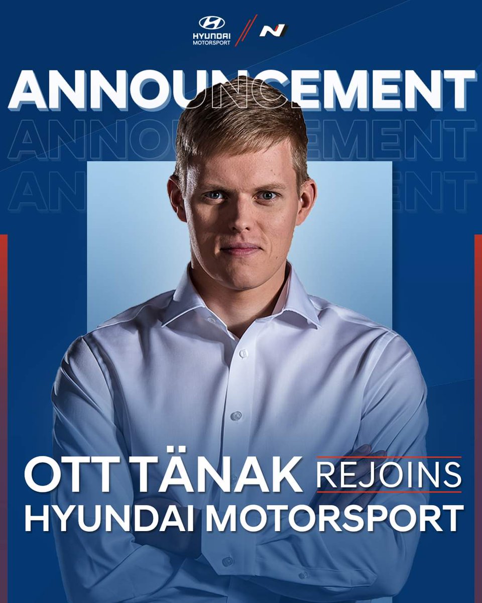 jorge_basualdo's tweet photo. Esta confirmado!! @OttTanak vuelve a @HMSGOfficial para la temporada 2024 del @OfficialWRC
#CampeonesPy https://t.co/o7v6I7WhVV