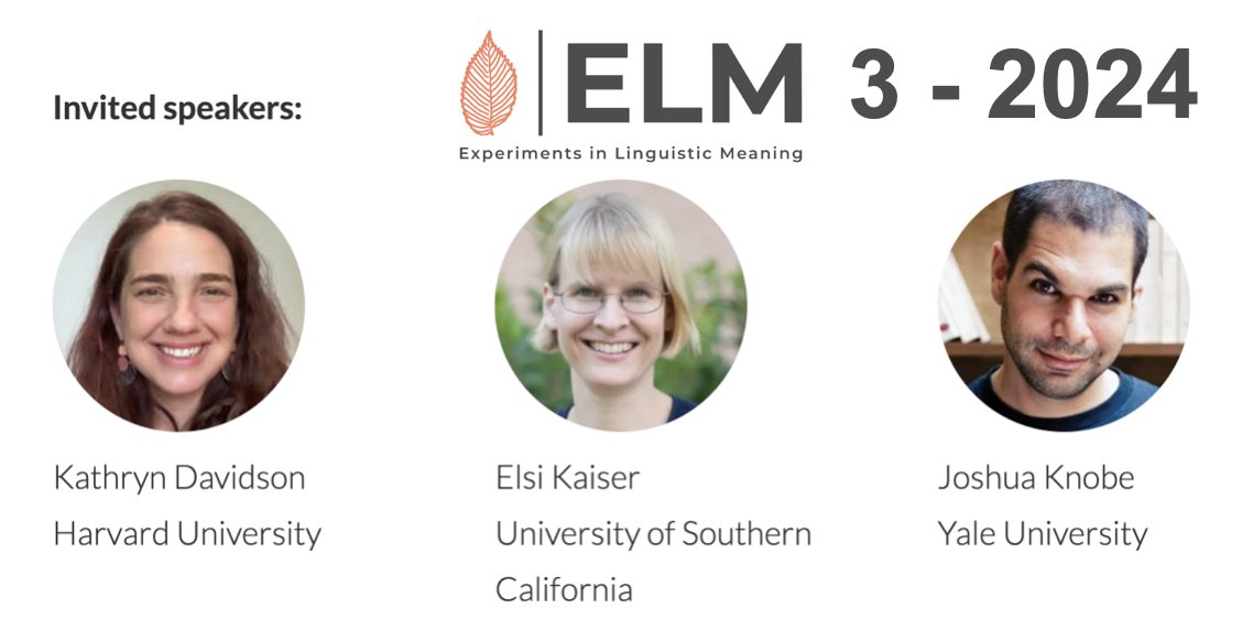 We are thrilled to announce our fabulous line-up of invited speakers for ELM 3 (6/12-14, 2024 <a href="/Penn/">Penn</a>):