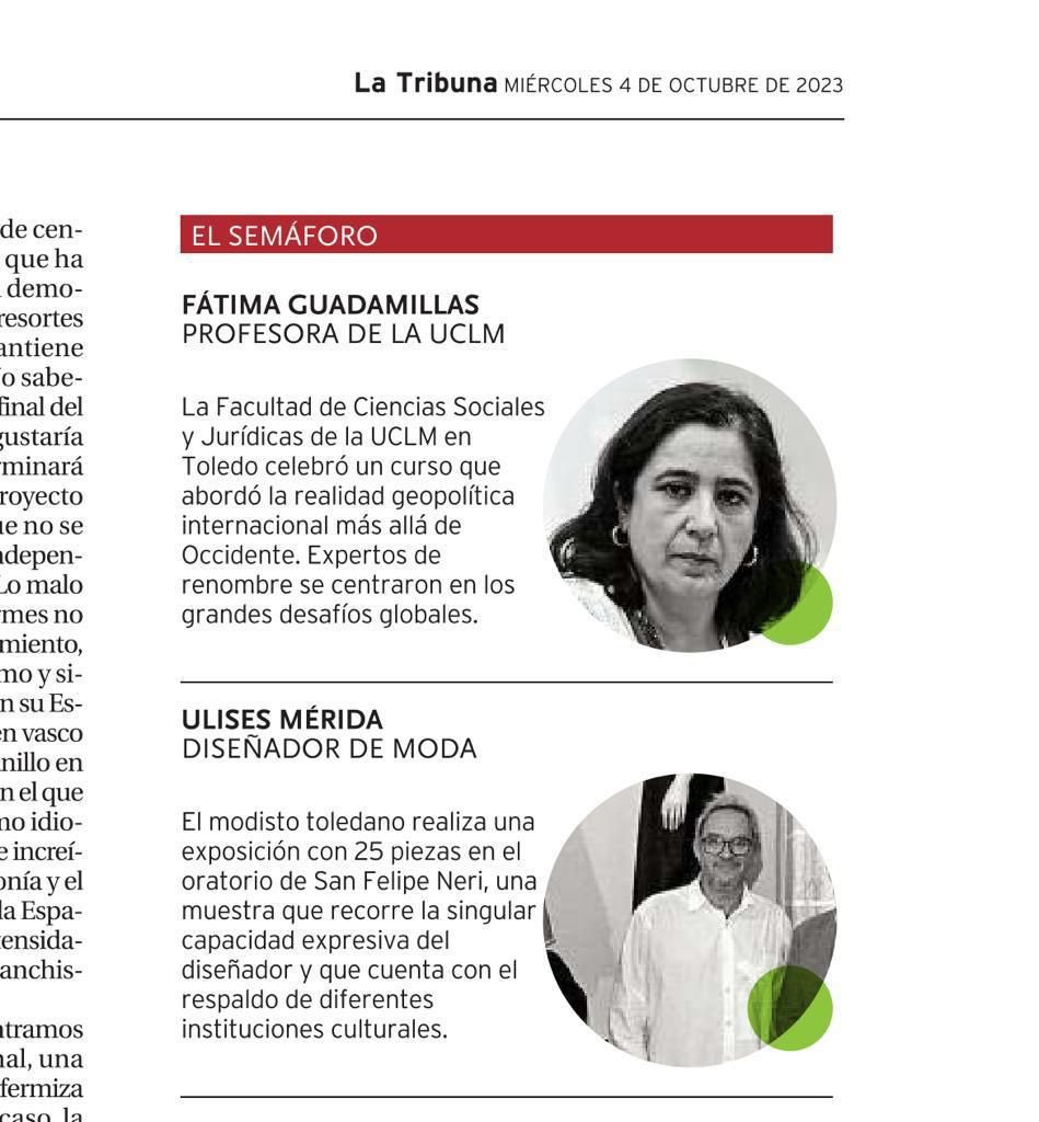 Muchas gracias a <a href="/tribunadetoledo/">La Tribuna de Toledo</a> por este reconocimiento al esfuerzo por conocer las claves geopolíticas del mundo global y formar a nuestros estudiantes sobre estas cuestiones actuales