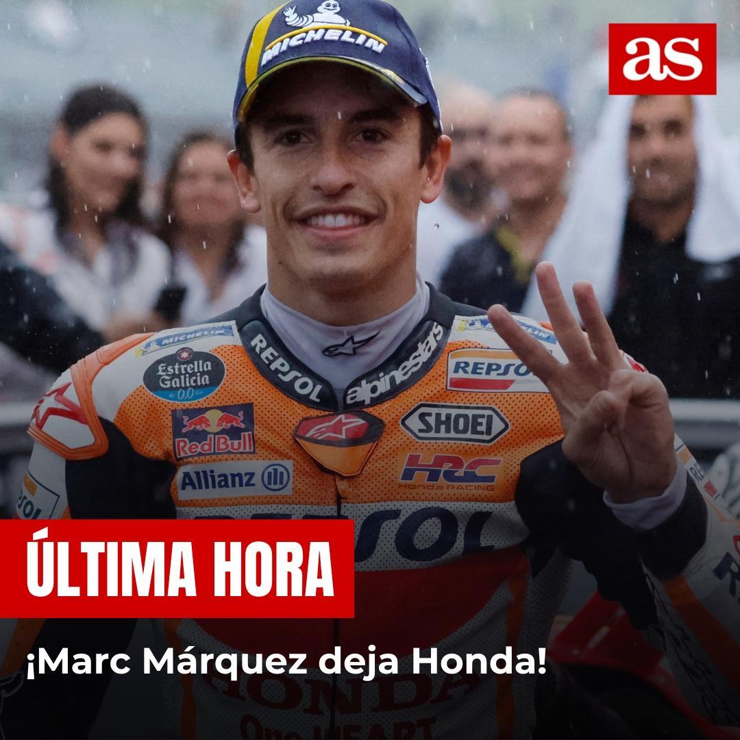 🚨 #ÚLTIMAHORA 🏍️Marc Márquez deja Honda