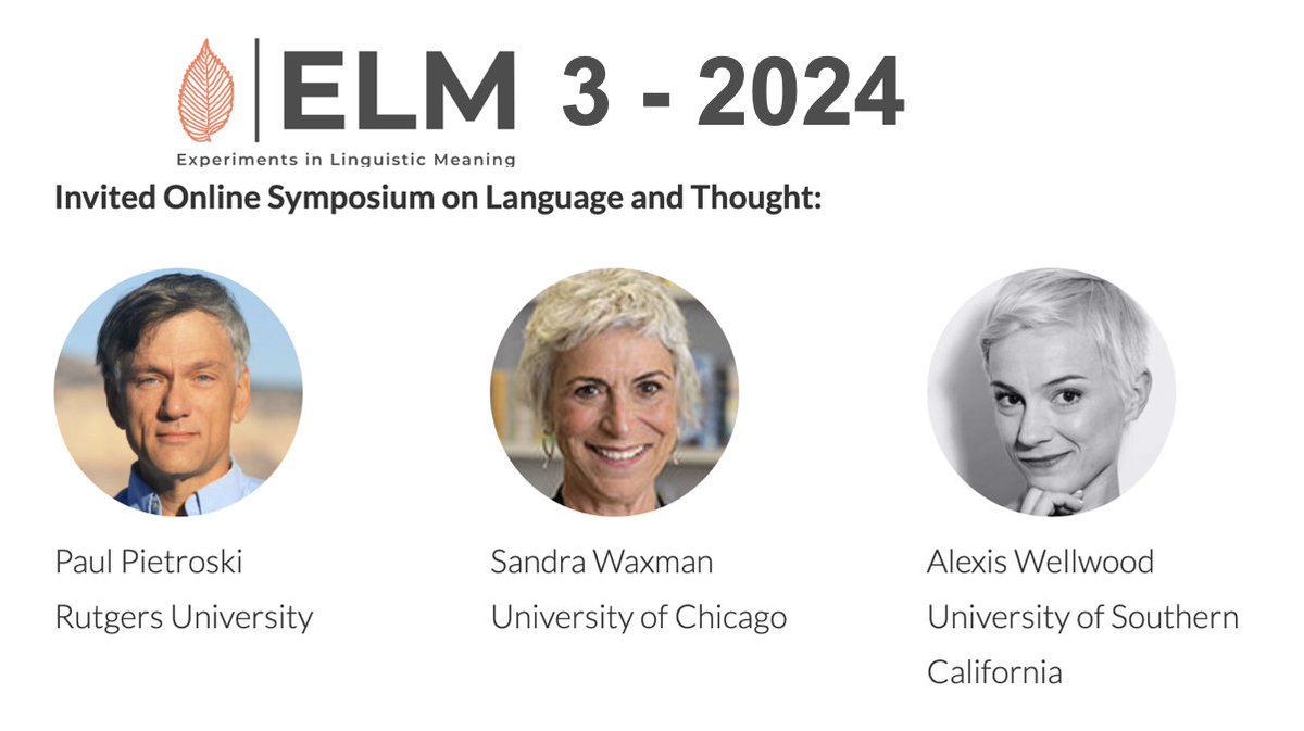 We're equally thrilled about the speakers at our Online Symposium on Language and Thought (on Day 1, 6/12/24)
