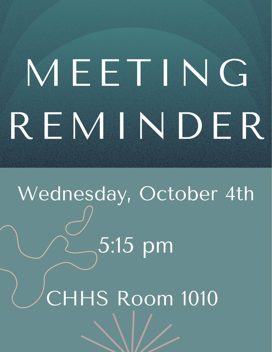 NSSLHAatWMU's tweet image. Today is our October general meeting. I hope to see you all there!✨