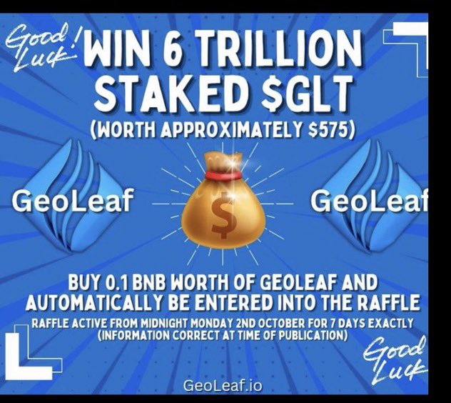 KevinHa99848313's tweet photo. #GeoLeaf
More news from #GLT
Website has been updated
A staking button has been added, connecting you to the staking platform at #RottoLabs
Also a get GeoLeaf button is also new. Using it means purchasing #GeoLeaf from the website is now available
These two new features means the #GeoLeaf website is getting closer to being a one stop and shop website
We are increasingly listening to our holders and future holders on what they would like to have on the website
#GeoLeaf #GivingBack
