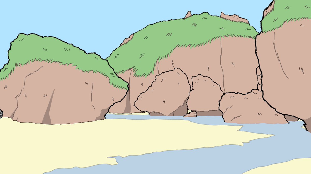 「海の穴場っぽいとこ砂の表現わかんね 」|ケノビ(ケモノ研究家)のイラスト
