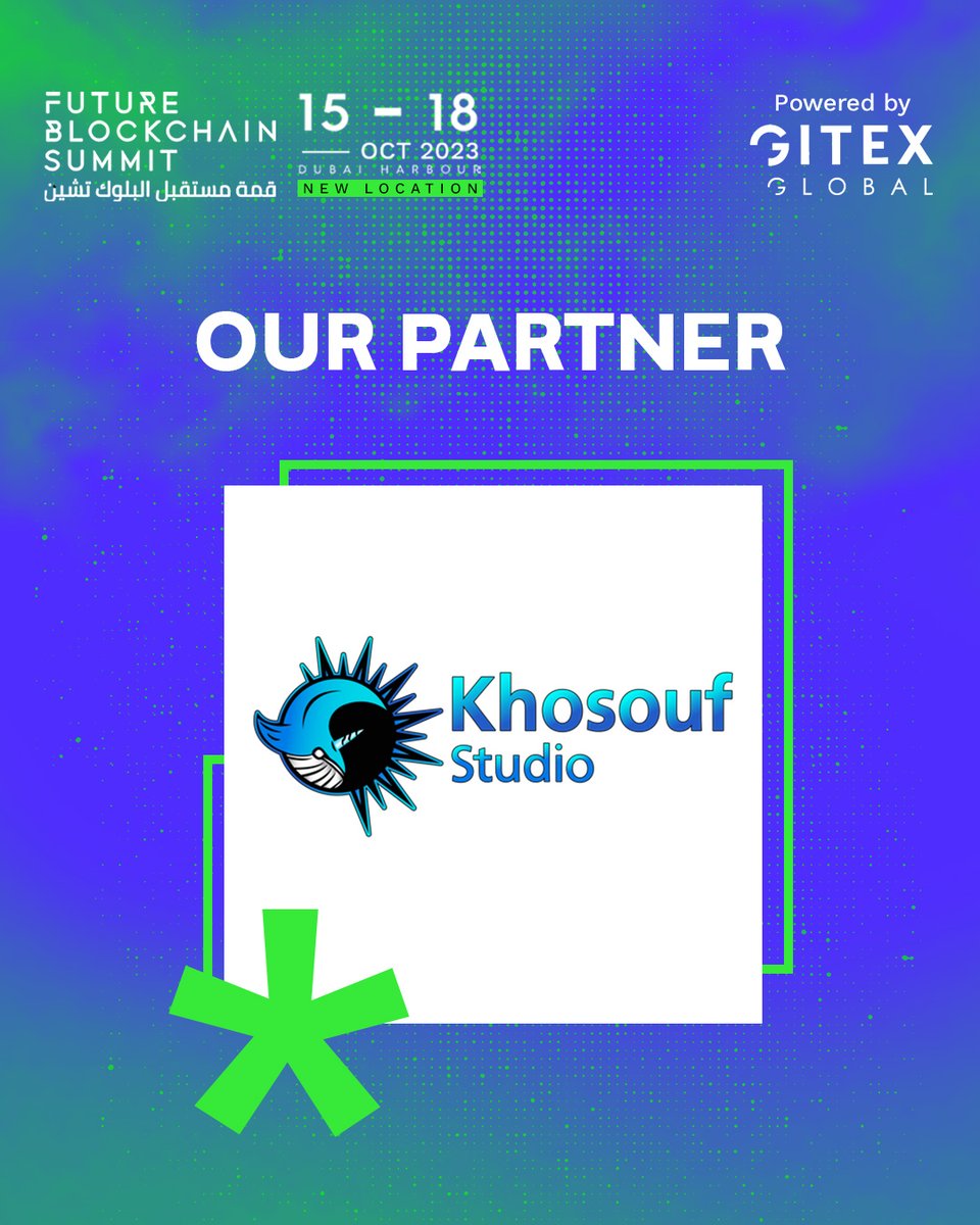 Exciting news! We welcome <a href="/khosouf_studio/">Khosouf Studio</a> #FutureBlockchainSummit2023's activation partner.
🎮 Witness the first UAE-launched PS5 game.
💃 Dance with Box to the Beat and let the energetic vibes roll.
➡ Book your ticket: bit.ly/3sbJxQ5
🗓 Oct 15-18 
📍 Dubai Harbour