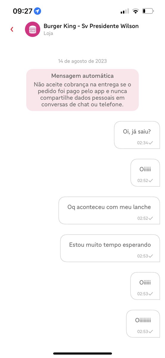 pfvrJuliee's tweet photo. @BurgerKingBR Além de chegar frio, eu fiquei 2 horas esperando o lanche e eles simplesmente CANCELARAM. Dps de 2 hrs https://t.co/JwJcX7DC6e