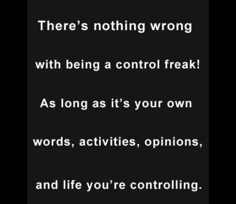 riprisha's tweet image. #controlfreaks